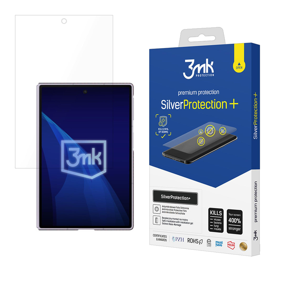 3mk SilverProtection+ apsauginis plėvelė Samsung Galaxy Z Fold 8 -- Samsung Galaxy Z Fold 8