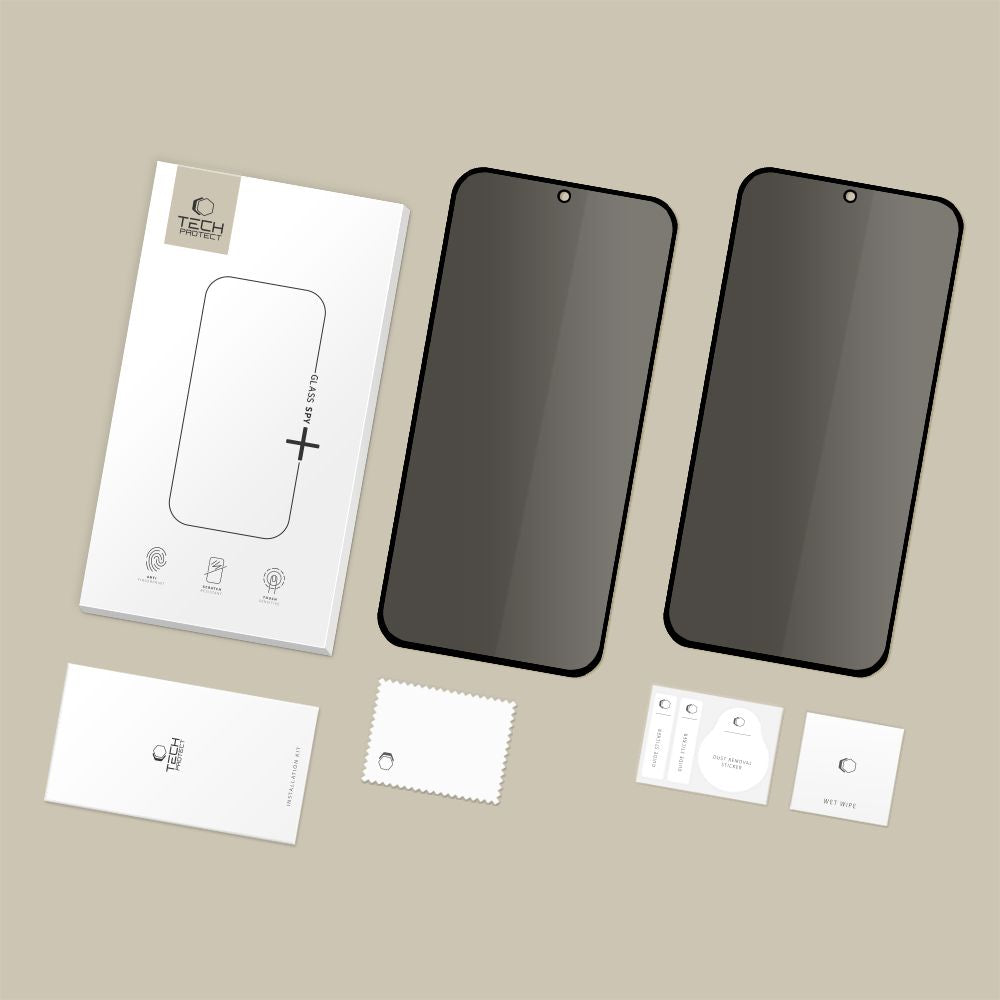 Tech-Protect Glass SPY+ 2-pakų privatumą saugantis hartinis stiklas Samsung Galaxy A27 5G -- Samsung Galaxy A27 5G