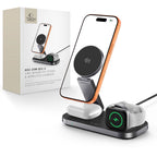 Tech-Protect A52 3in1 MagSafe 25W QI2.2 Indukcinis įkroviklis - juodas -- Cell phone chargers