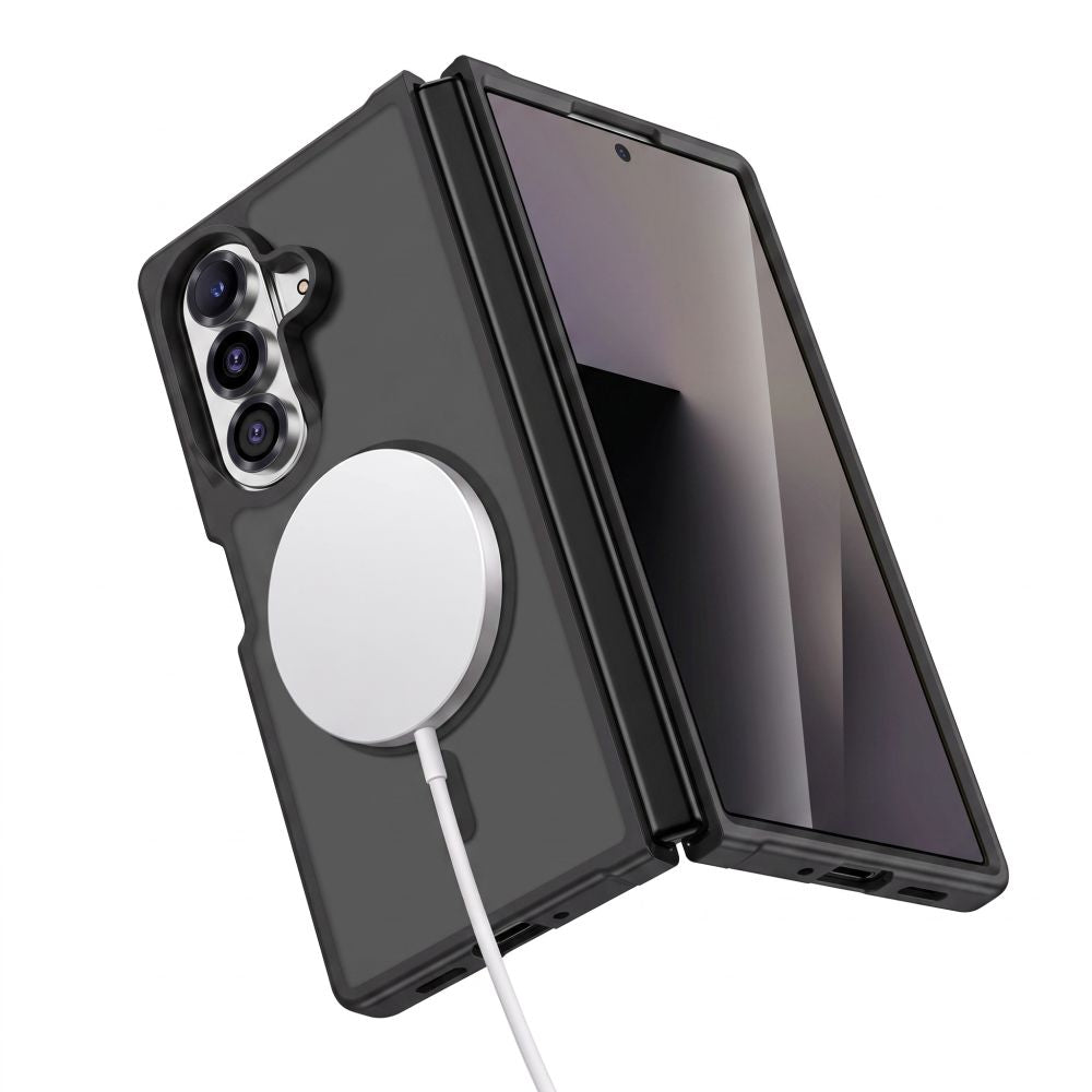 Tech-Protect Magmat MagSafe dėklas Samsung Galaxy Z Fold 7 / 8 Ultra - juodos matinės -- Samsung Galaxy Z Fold 7 /...