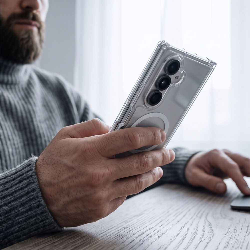 Tech-Protect FlexAir Hybrid MagSafe dėklas Samsung Galaxy Z Fold 8 Ultra - skaidrus -- Samsung Galaxy Z Fold 8 Ultra