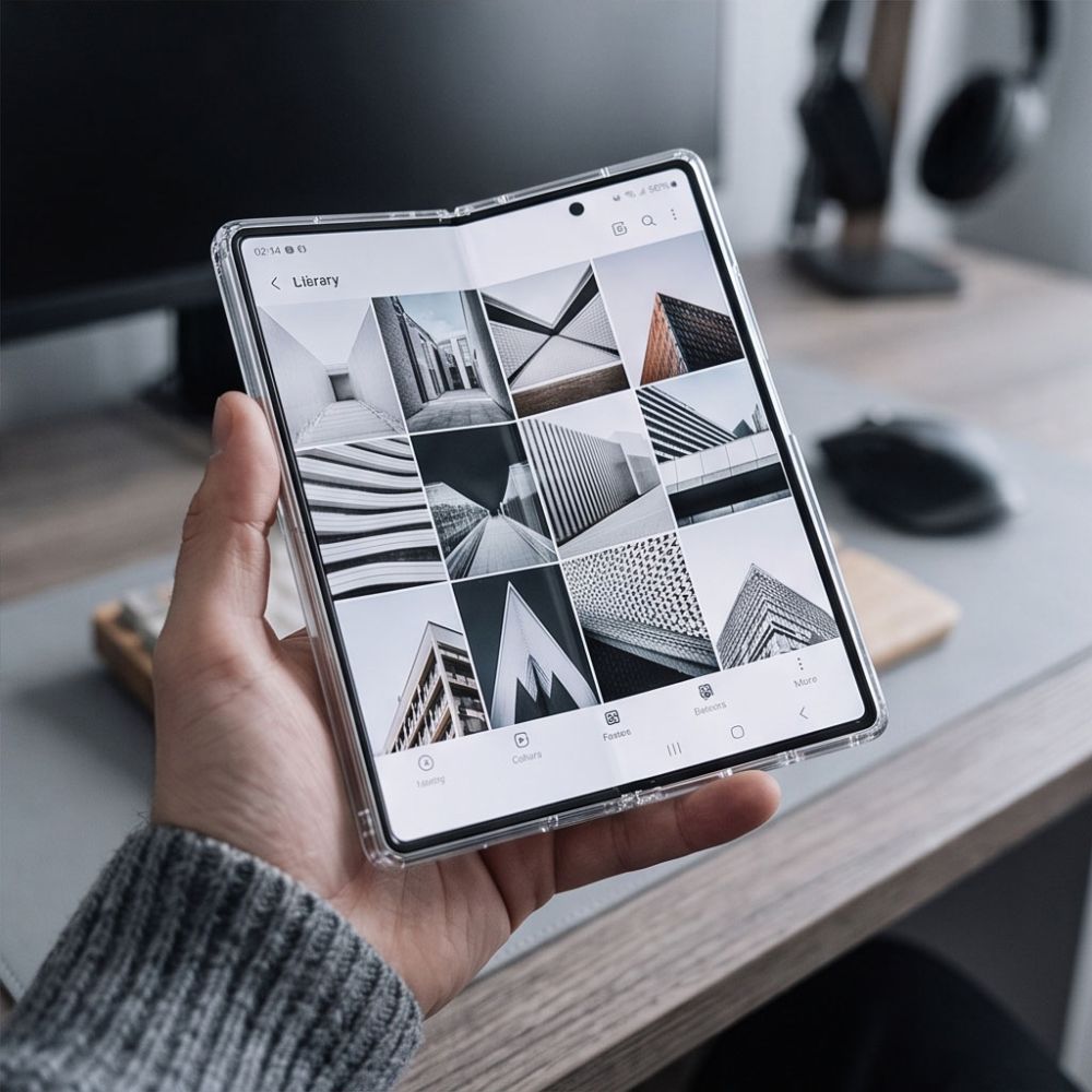 Tech-Protect FlexAir Hybrid MagSafe dėklas Samsung Galaxy Z Fold 8 Ultra - skaidrus -- Samsung Galaxy Z Fold 8 Ultra