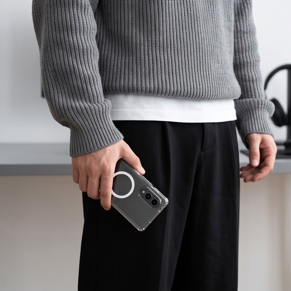 Tech-Protect FlexAir Hybrid MagSafe dėklas Samsung Galaxy Z Fold 8 - skaidrus -- Samsung Galaxy Z Fold 8