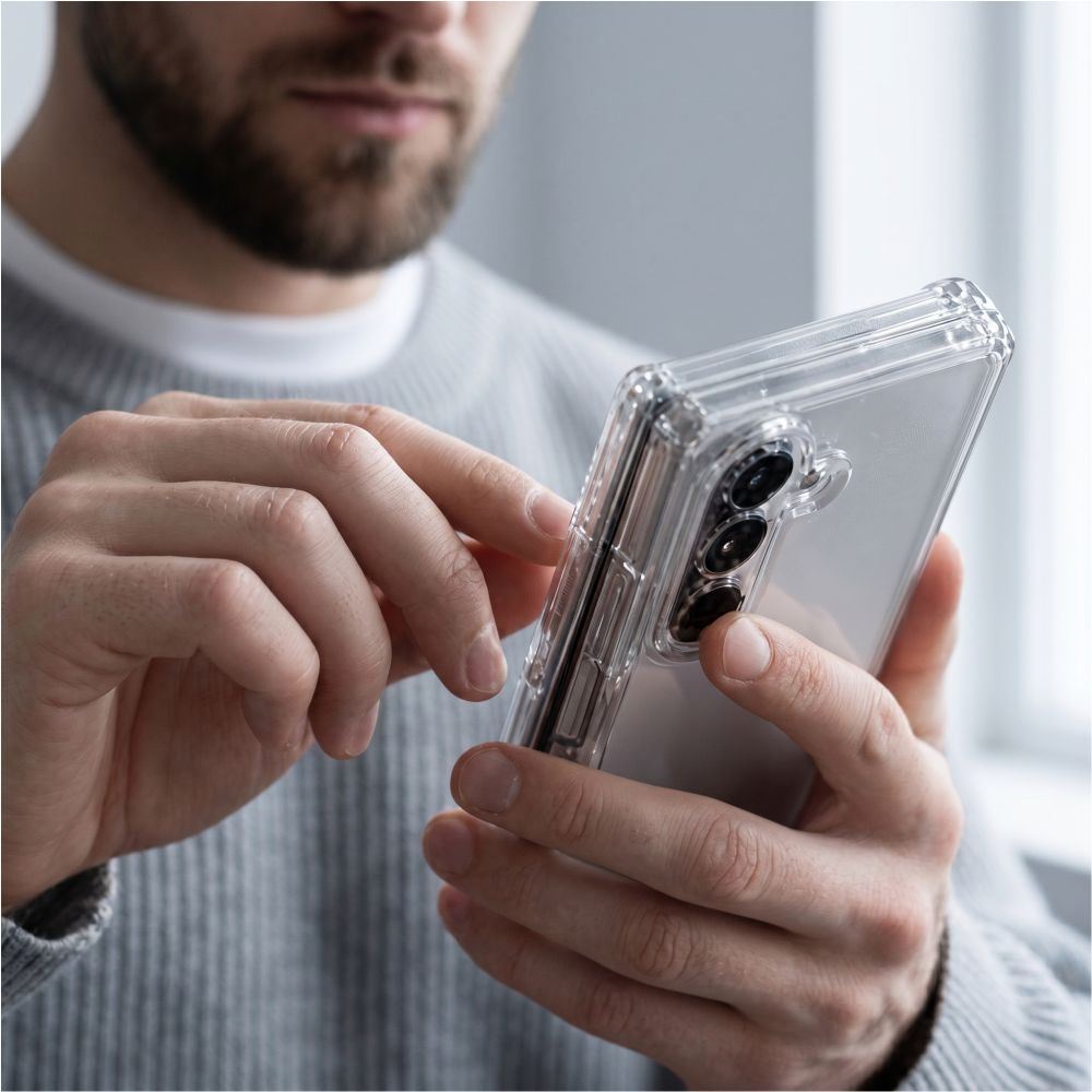 Tech-Protect FlexAir Hybrid dėklas Samsung Galaxy Z Fold 8 Ultra - skaidrus -- Samsung Galaxy Z Fold 8 Ultra