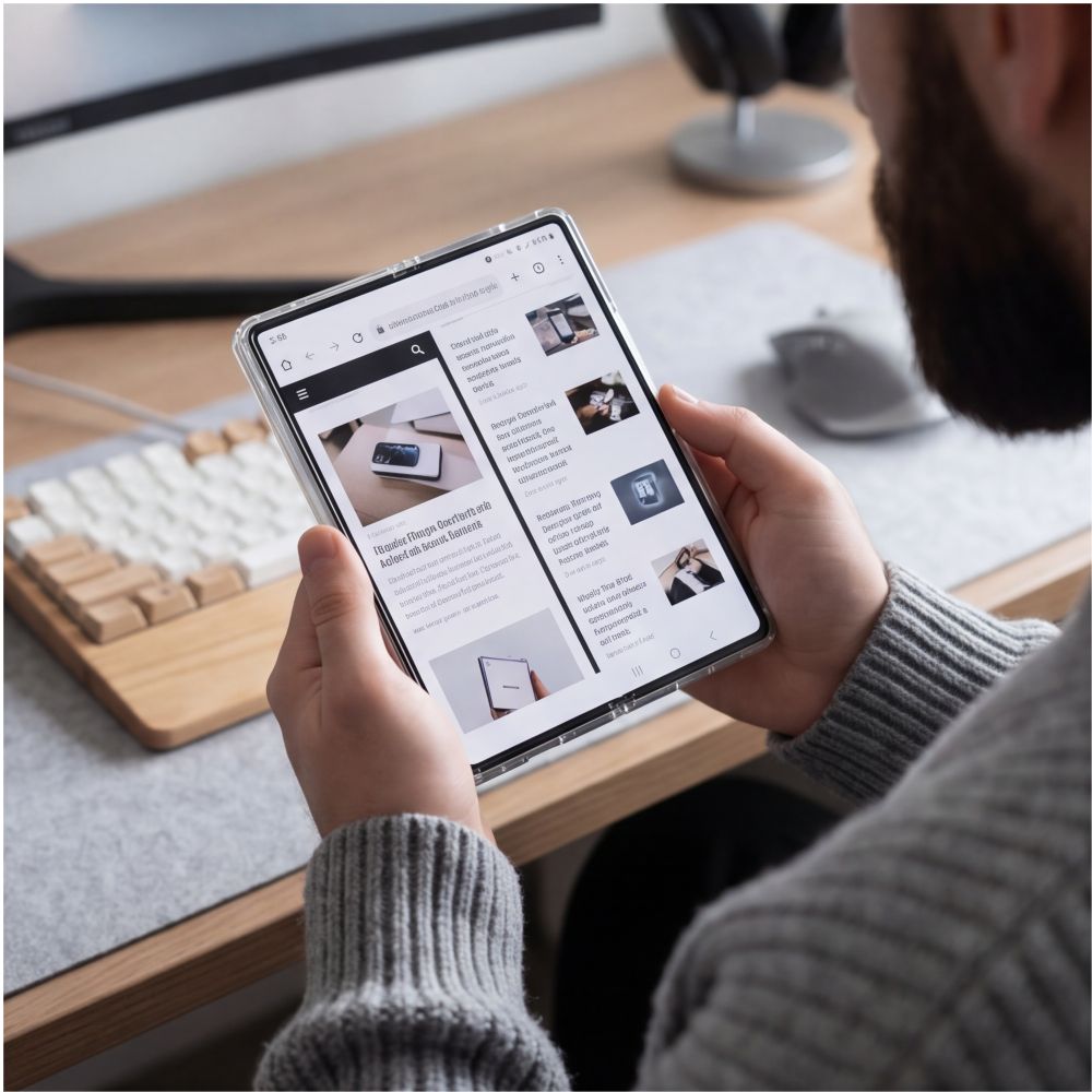 Tech-Protect FlexAir Hybrid dėklas Samsung Galaxy Z Fold 8 Ultra - skaidrus -- Samsung Galaxy Z Fold 8 Ultra