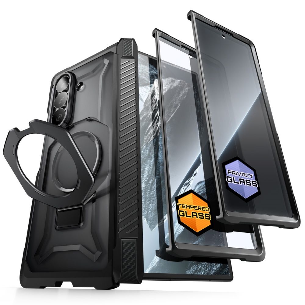 Supcase UB Grip Mag MagSafe 2-Set dėklas Samsung Galaxy Z Fold 8 - juodas -- Samsung Galaxy Z Fold 8