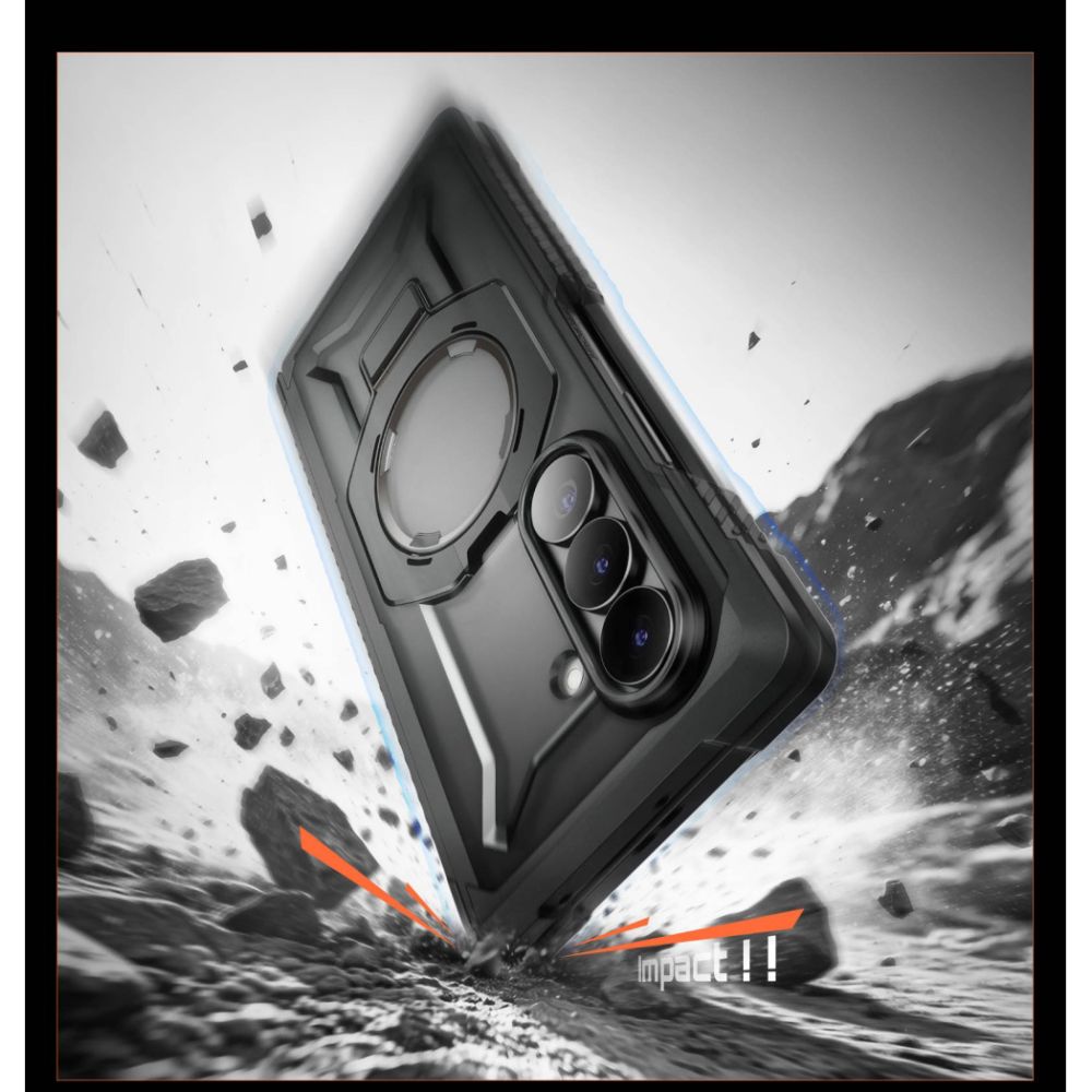Supcase UB Grip Mag MagSafe 2-Set dėklas Samsung Galaxy Z Fold 8 - juodas -- Samsung Galaxy Z Fold 8