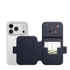 AmazingThing Titan Pro Lens Flip Set dėklas iPhone 18 Pro Max su pinigine, suderinamas su MagSafe - tamsiai mėlynas --...