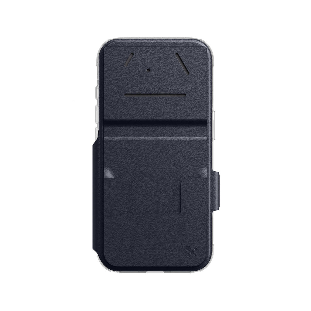 AmazingThing Titan Pro Lens Flip Set dėklas iPhone 18 Pro Max su pinigine, suderinamas su MagSafe - tamsiai mėlynas --...