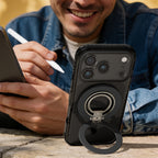 AmazingThing Titan Pro Lens Ring Set dėklas iPhone 18 Pro Max su kameros dangteliu ir magnetiniu žiedu, suderinamu su...
