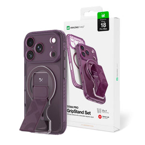AmazingThing Titan Pro Lens Stand Set dėklas, skirtas iPhone 18 Pro Max su magnetiniu laikikliu ir stovu, suderinamas su...