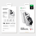 AmazingThing Titan Pro Lens Stand Set dėklas, skirtas iPhone 18 Pro su magnetiniu laikikliu ir stovu, suderinamas su...
