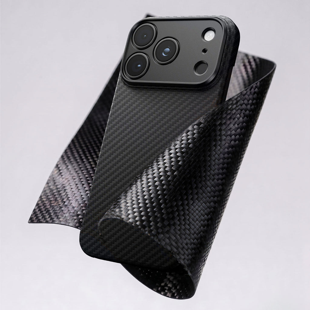 AmazingThing Titan Max Lens dėklas iPhone 18 Pro Max aramido pluoštu su kameros apsauga, MagSafe suderinas - juoda --...