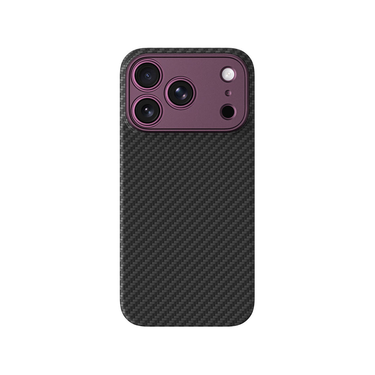 AmazingThing Titan Max Lens dėklas iPhone 18 Pro Max aramido pluoštu su kameros apsauga, MagSafe suderinas - violetinė --...
