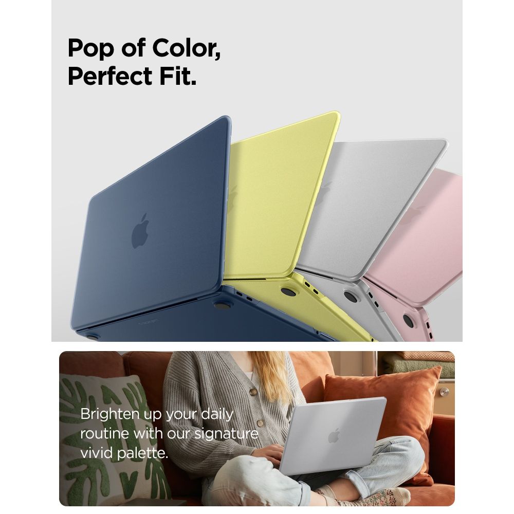 Spigen AirSkin dėklas MacBook Neo 13" 2026 - skaidrus matinis -- MacBook Neo 13" 2026
