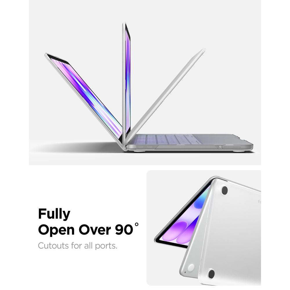 Spigen AirSkin dėklas MacBook Neo 13" 2026 - skaidrus matinis -- MacBook Neo 13" 2026