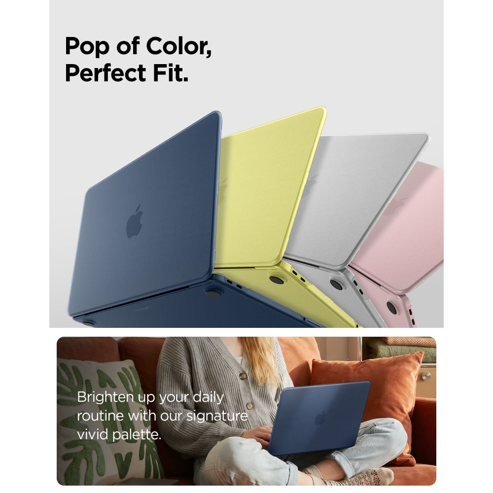 Spigen AirSkin dėklas MacBook Neo 13" 2026 - tamsiai mėlynas matinis -- MacBook Neo 13" 2026