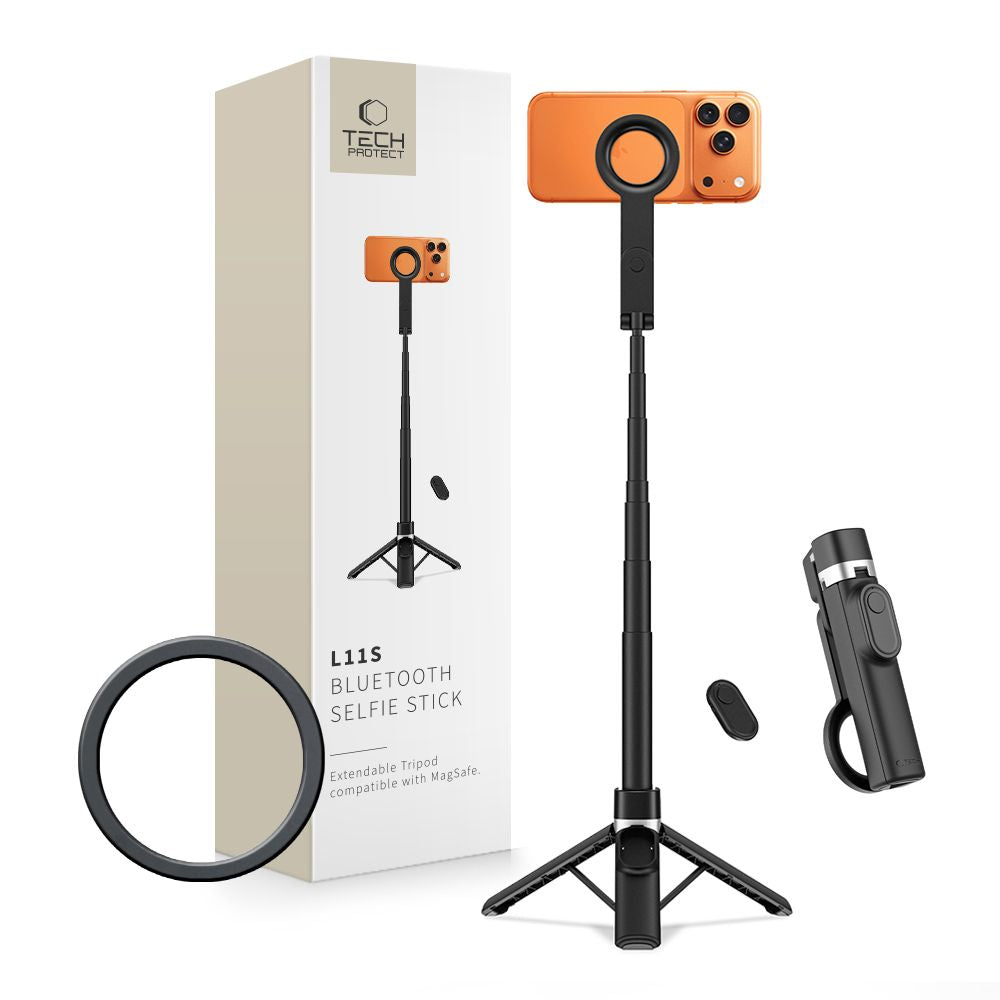 Selfie lazda Tech-Protect L11S MagSafe - juodas -- Selfie Sticks & Tripods