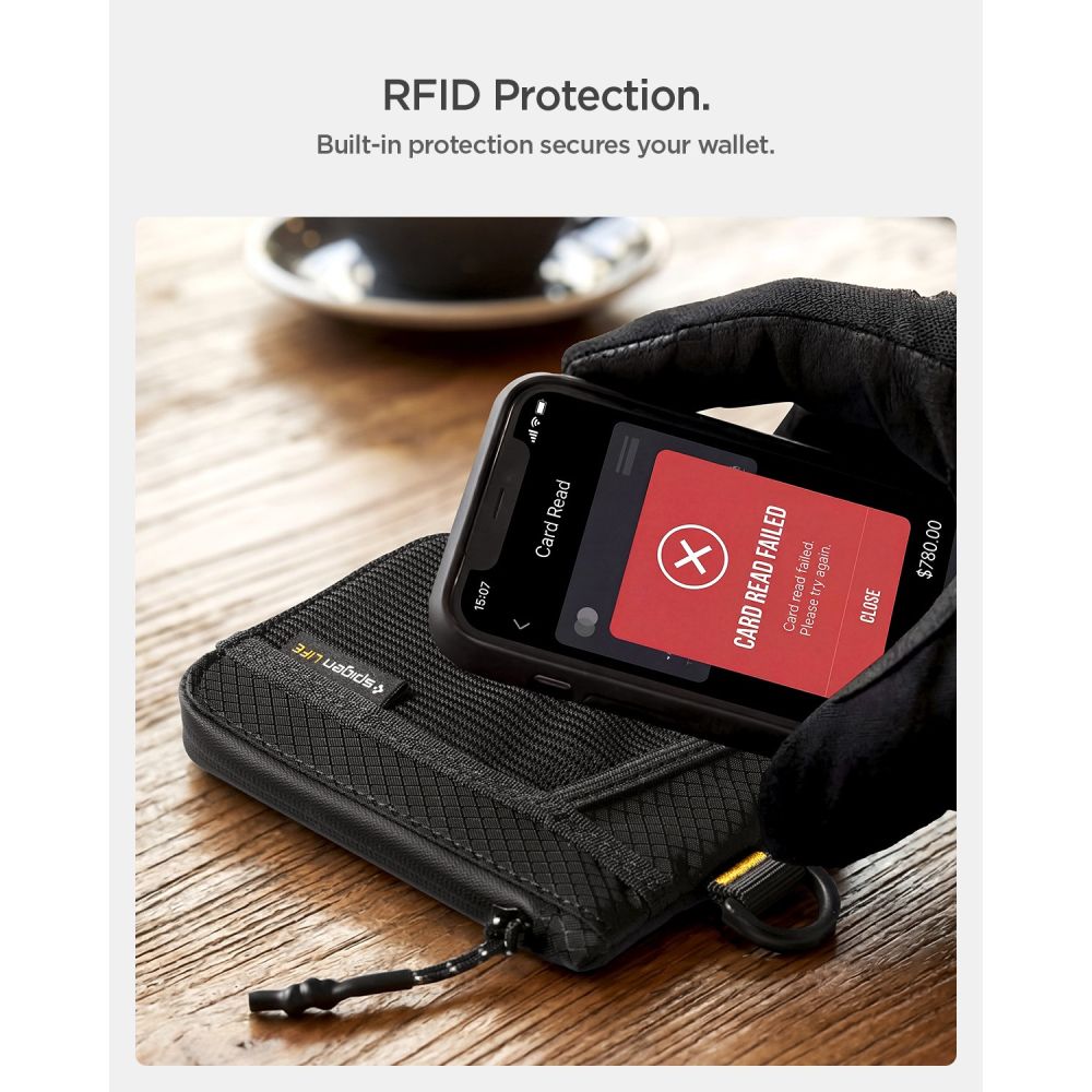 Spigen LF300 RFID piniginė - juoda -- Uncategorized