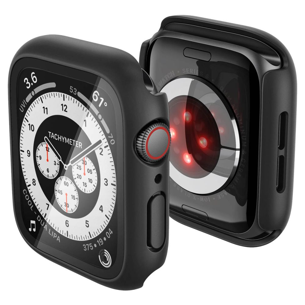 Spigen Thin Fit 360 dėklas Apple Watch 44 mm - juodas -- Apple Watch 44 mm