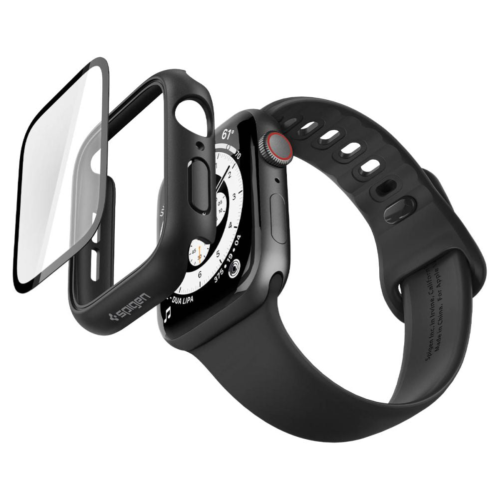 Spigen Thin Fit 360 dėklas Apple Watch 44 mm - juodas -- Apple Watch 44 mm