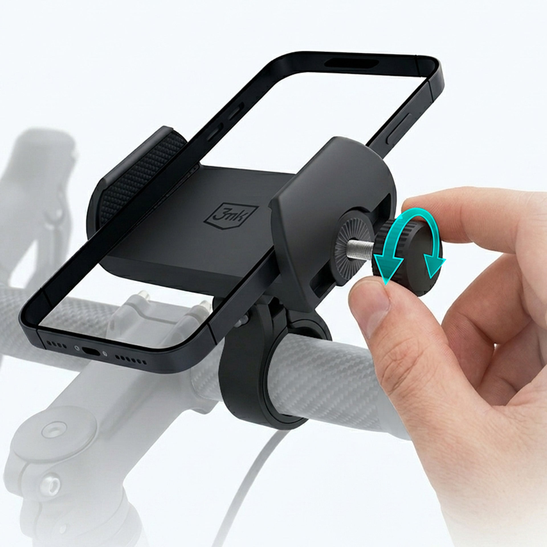 3mk BikeGrip dviračio telefono laikiklis - juodas -- Cell phone holders