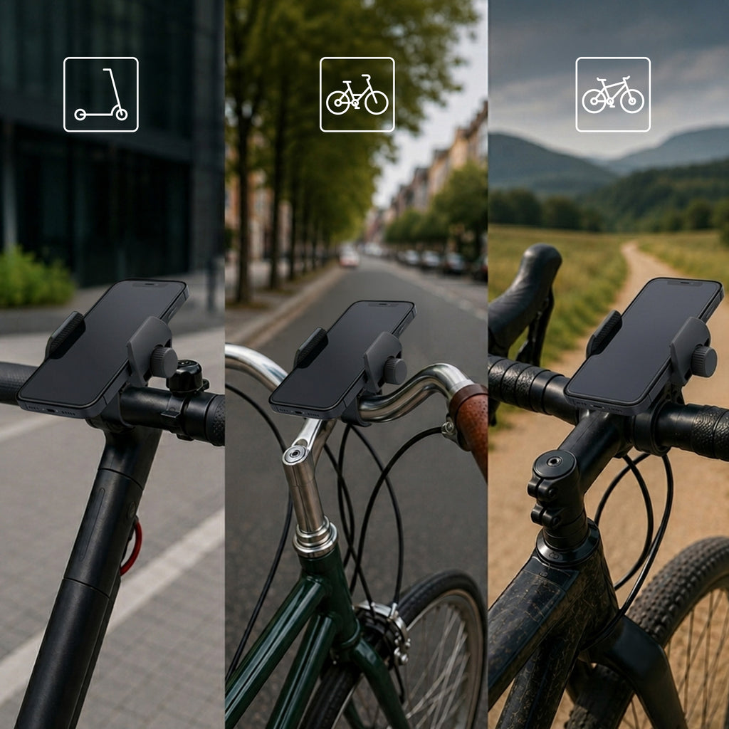 3mk BikeGrip dviračio telefono laikiklis - juodas -- Cell phone holders