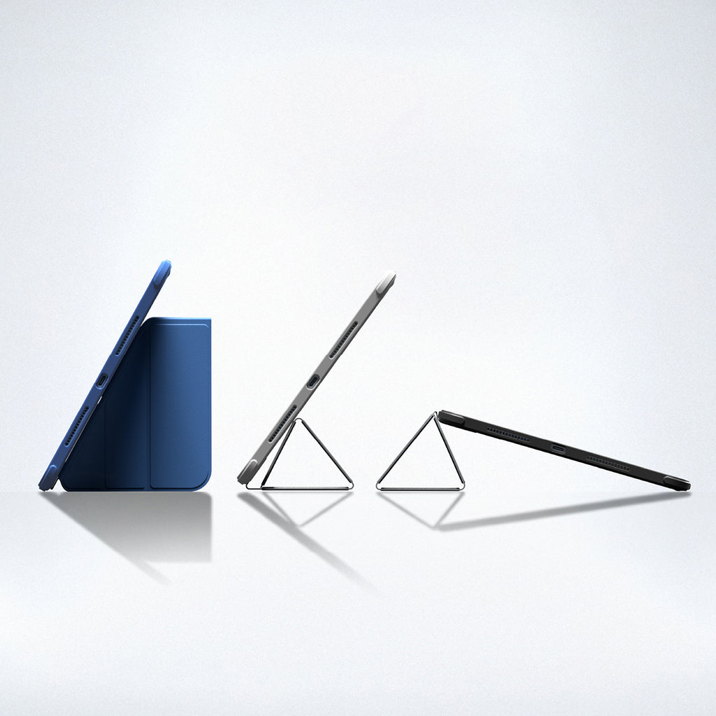 Dėklas AMAZINGTHING Titan Pro Case iPad A16 11" su 720° besisukančia pjedestalu ir stylaus turėtoju - mėlynas -- iPad 11...