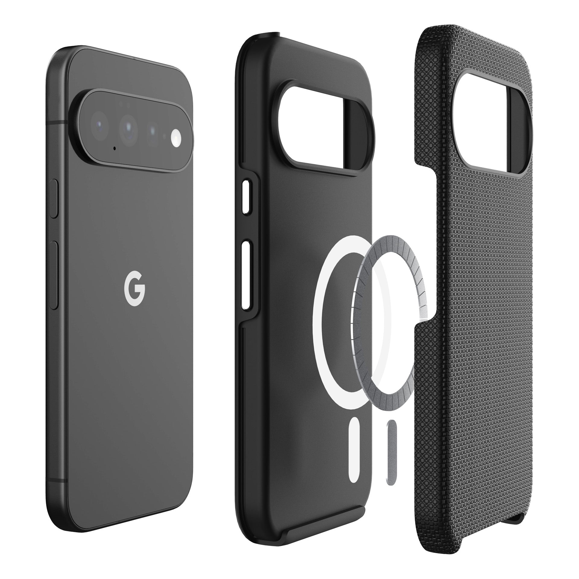 3mk Fortis MagCase dėl Google Pixel 11 - juoda -- Google Pixel 11