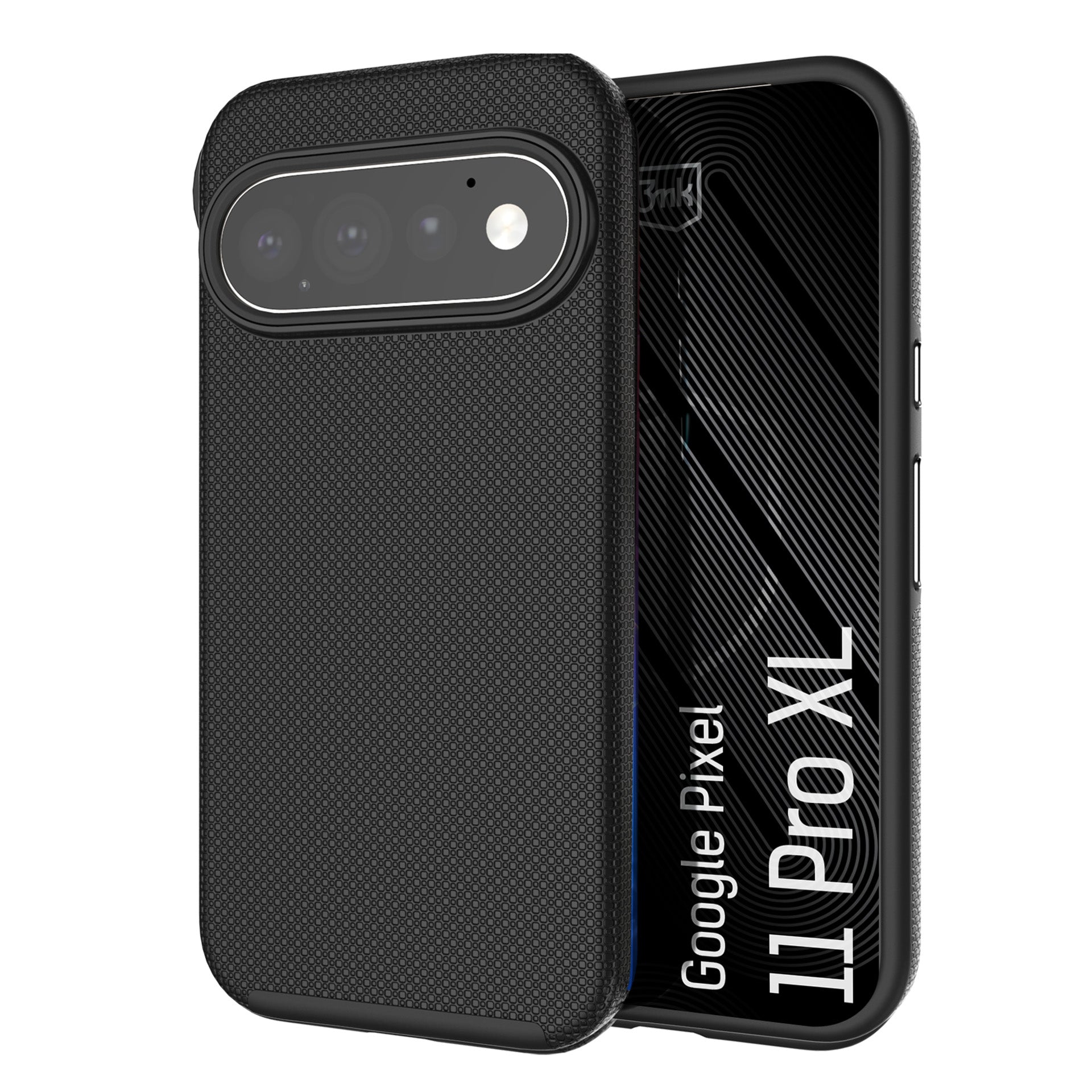 3mk Fortis MagCase dėl Google Pixel 11 Pro XL - juoda -- Google Pixel 11 Pro XL