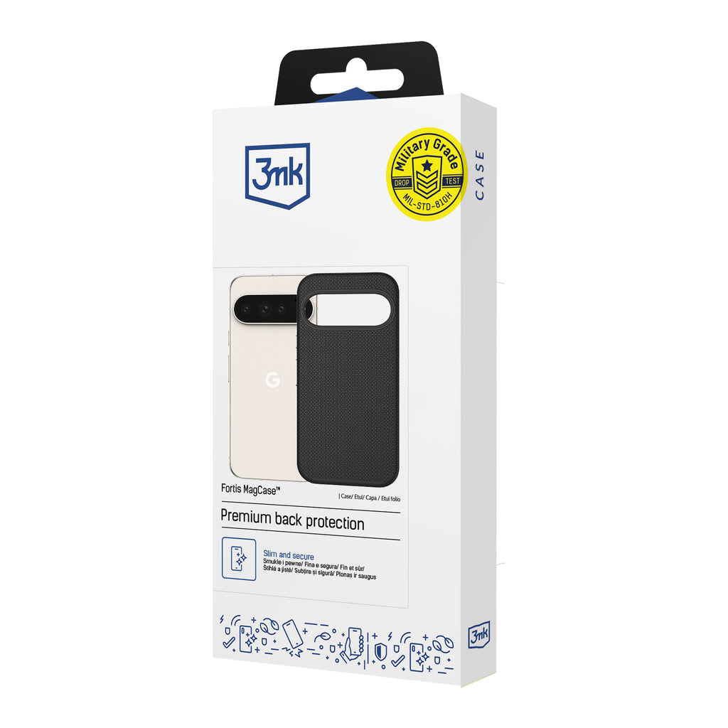 3mk Fortis MagCase dėl Google Pixel 11 Pro XL - juoda -- Google Pixel 11 Pro XL