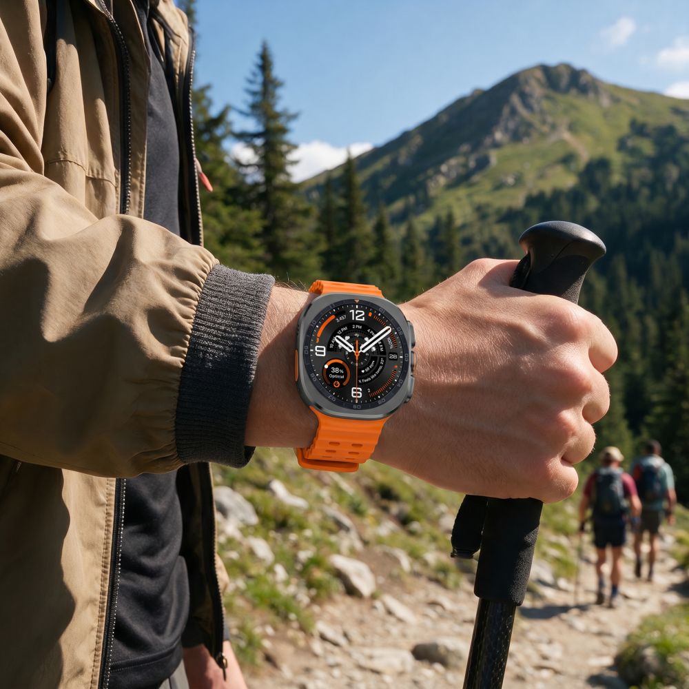 Tech-Protect Iconband Pro Samsung Galaxy Watch Ultra 47mm - oranžinis -- Samsung Galaxy Watch Ultra