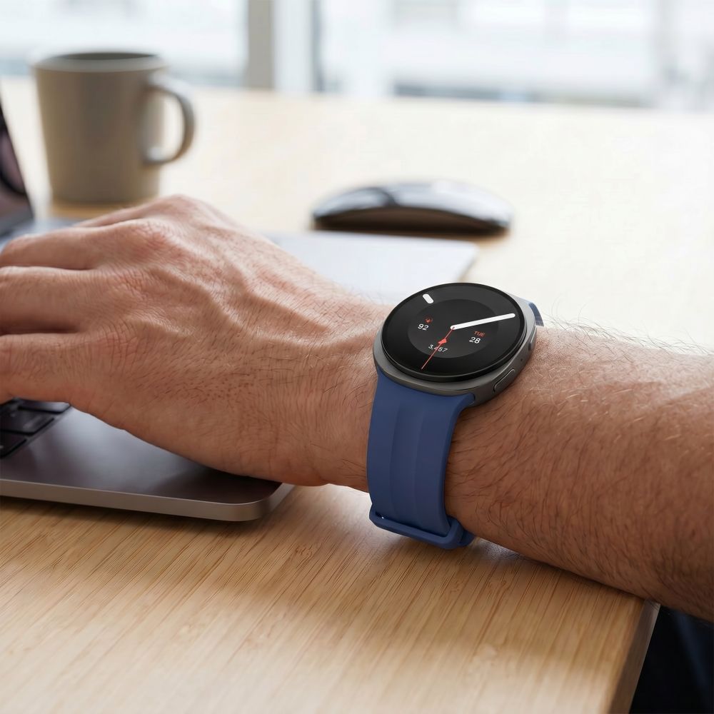 Tech-Protect Silicone Evo dirželis Samsung Galaxy Watch 40/44/46 mm - Tamsiai mėlyna -- Samsung Galaxy Watch