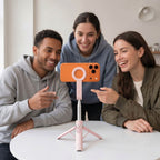 Tech-Protect L11S MagSafe Bluetooth Selfie Lazda - Rožinė -- Selfie Sticks & Tripods