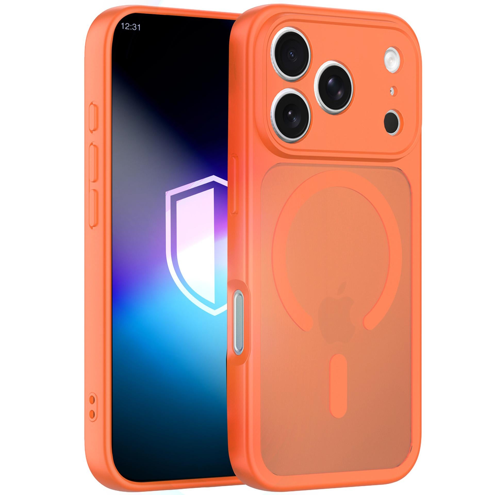3mk Misty MagCase iPhone 17 Pro Max / 18 Pro Max - Oranžinė -- iPhone 17 Pro Max / iPhone 18 Pro Max