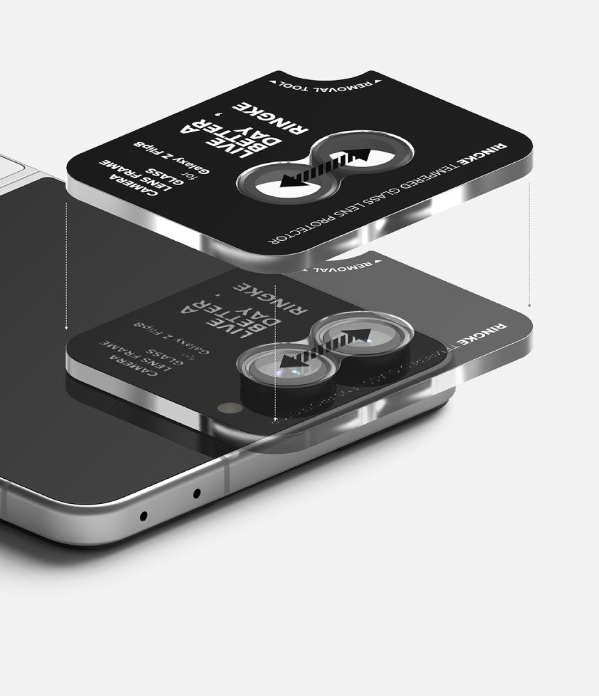 Ringke objektyvo rėmo apsauga 2-pack Samsung Galaxy Z Flip 8 - juoda -- Samsung Galaxy Z Flip 8