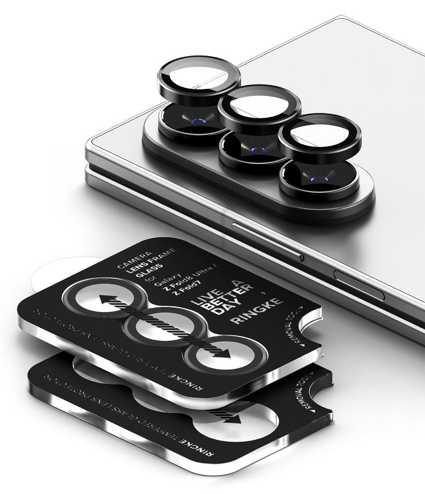 Ringke objektyvo rėmo apsauga 2-pack Samsung Galaxy Z Fold 7/8 Ultra - juoda -- Samsung Galaxy Z Fold 7 / Samsung Galaxy...
