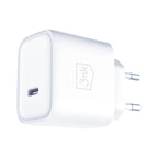 3mk Rayo Charger 20W PD3.0 PPS USB-C Sieninis įkroviklis + USB-C / USB-C 3A 60W Kabelis - Baltas -- Cell phone chargers