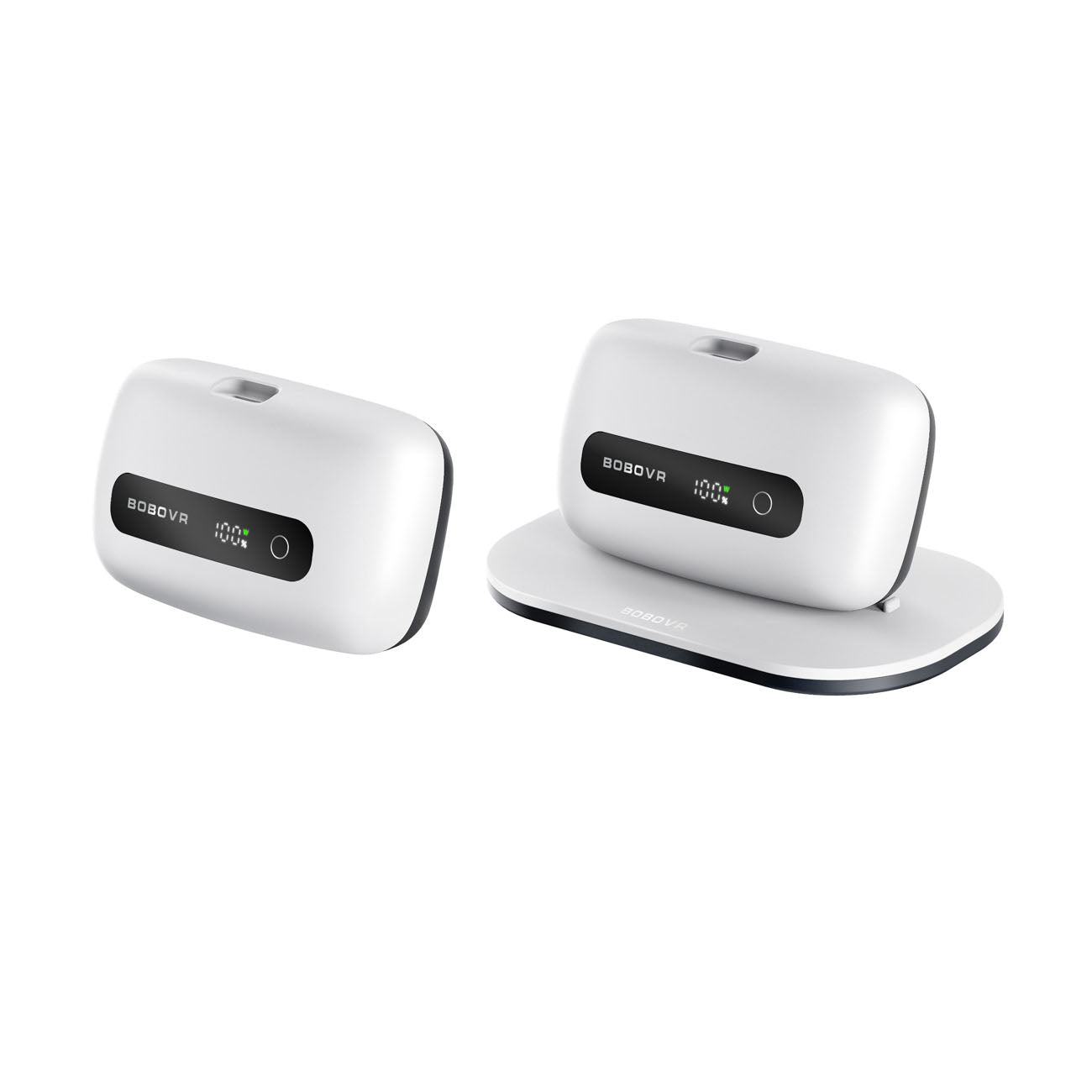 BoboVR BM60-2 6500 mAh baterija BoboVR M3 Pro+ ir BoboVR M3 2 vnt. su įkrovimo stotimi - balta -- Gaming Accessories