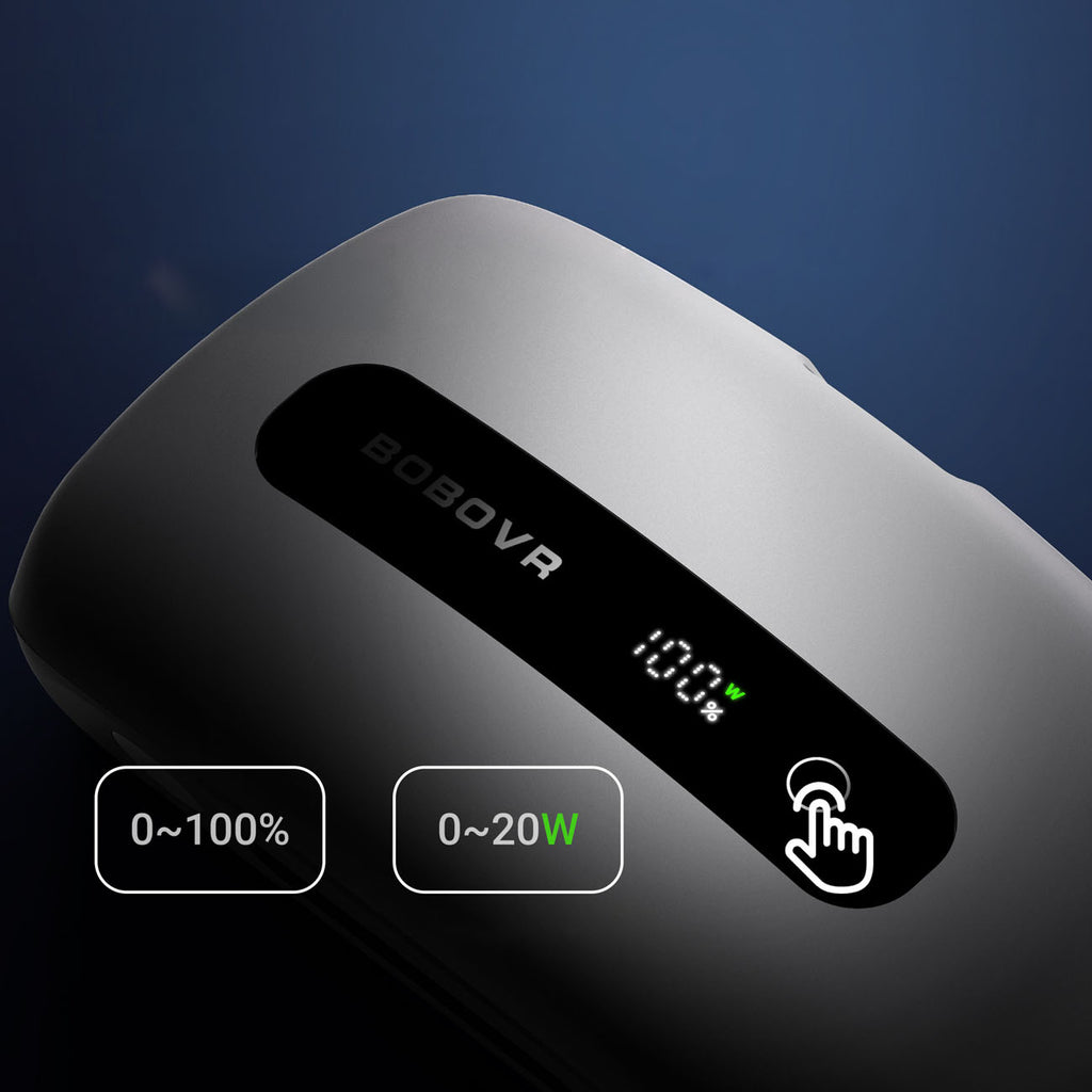 BoboVR BM60-2 6500 mAh baterija BoboVR M3 Pro+ ir BoboVR M3 2 vnt. su įkrovimo stotimi - balta -- Gaming Accessories