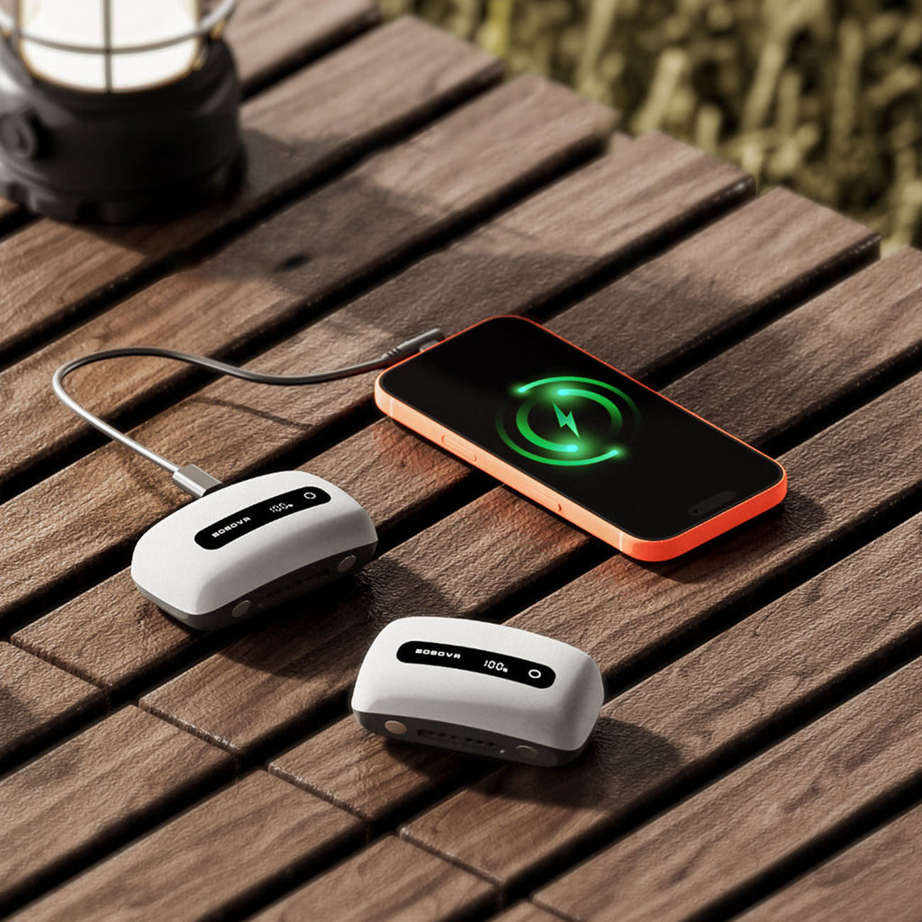 BoboVR BM60-2 6500 mAh baterija BoboVR M3 Pro+ ir BoboVR M3 2 vnt. su įkrovimo stotimi - balta -- Gaming Accessories