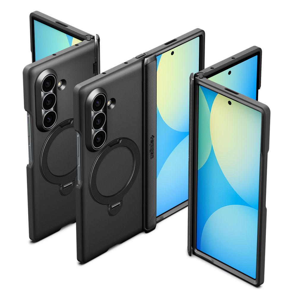 Dėklas Spigen Slim Armor Pro S MagSafe, skirtas Samsung Galaxy Z Fold 8 Ultra - juodas -- Samsung Galaxy Z Fold 8 Ultra