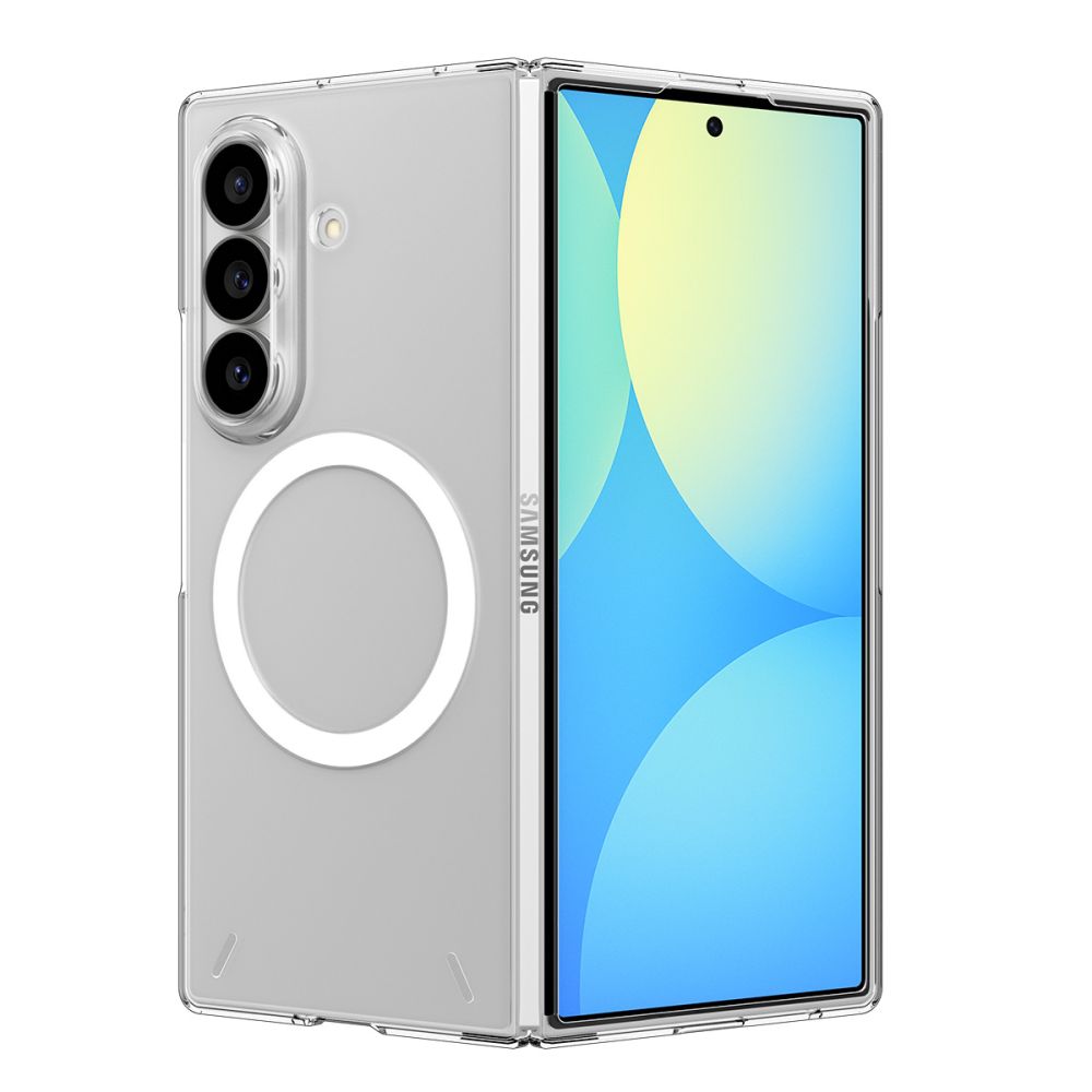 Spigen AirSkin MagFit dėklas Samsung Galaxy Z Fold 8 Ultra - skaidrus ir baltas -- Samsung Galaxy Z Fold 8 Ultra