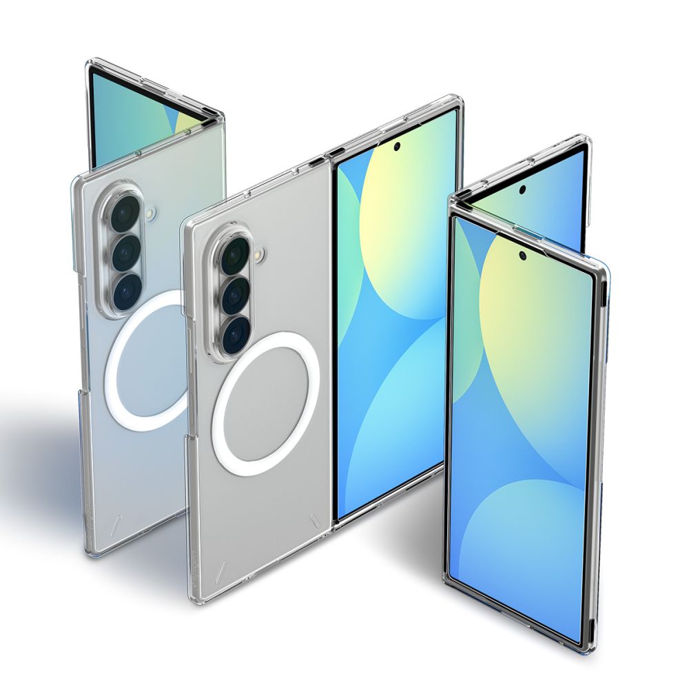 Spigen AirSkin MagFit dėklas Samsung Galaxy Z Fold 8 Ultra - skaidrus ir baltas -- Samsung Galaxy Z Fold 8 Ultra