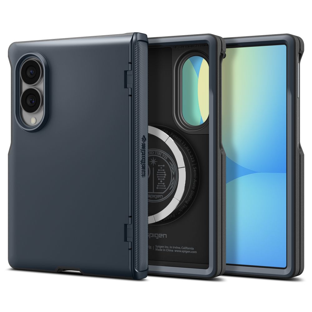 Dėklas Spigen Slim Armor Pro MagSafe, skirtas Samsung Galaxy Z Fold 8 - tamsiai pilkas -- Samsung Galaxy Z Fold 8