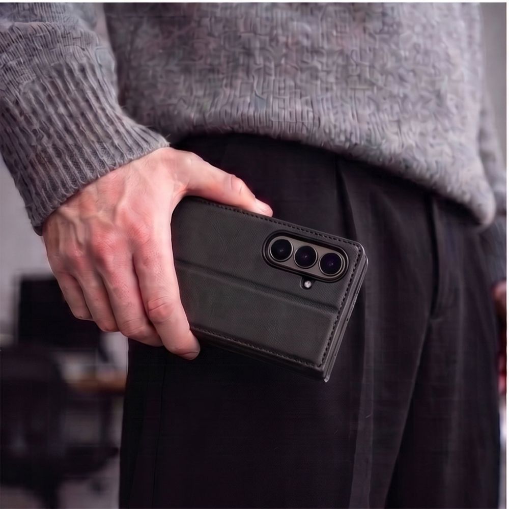 Tech-Protect piniginės dėklas Samsung Galaxy Z Fold 8 Ultra - juodas -- Samsung Galaxy Z Fold 8 Ultra