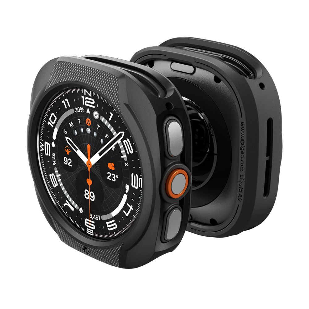 Spigen Liquid Air dėklas Samsung Galaxy Watch Ultra 47 mm - juodas -- Samsung Galaxy Watch Ultra (47mm)