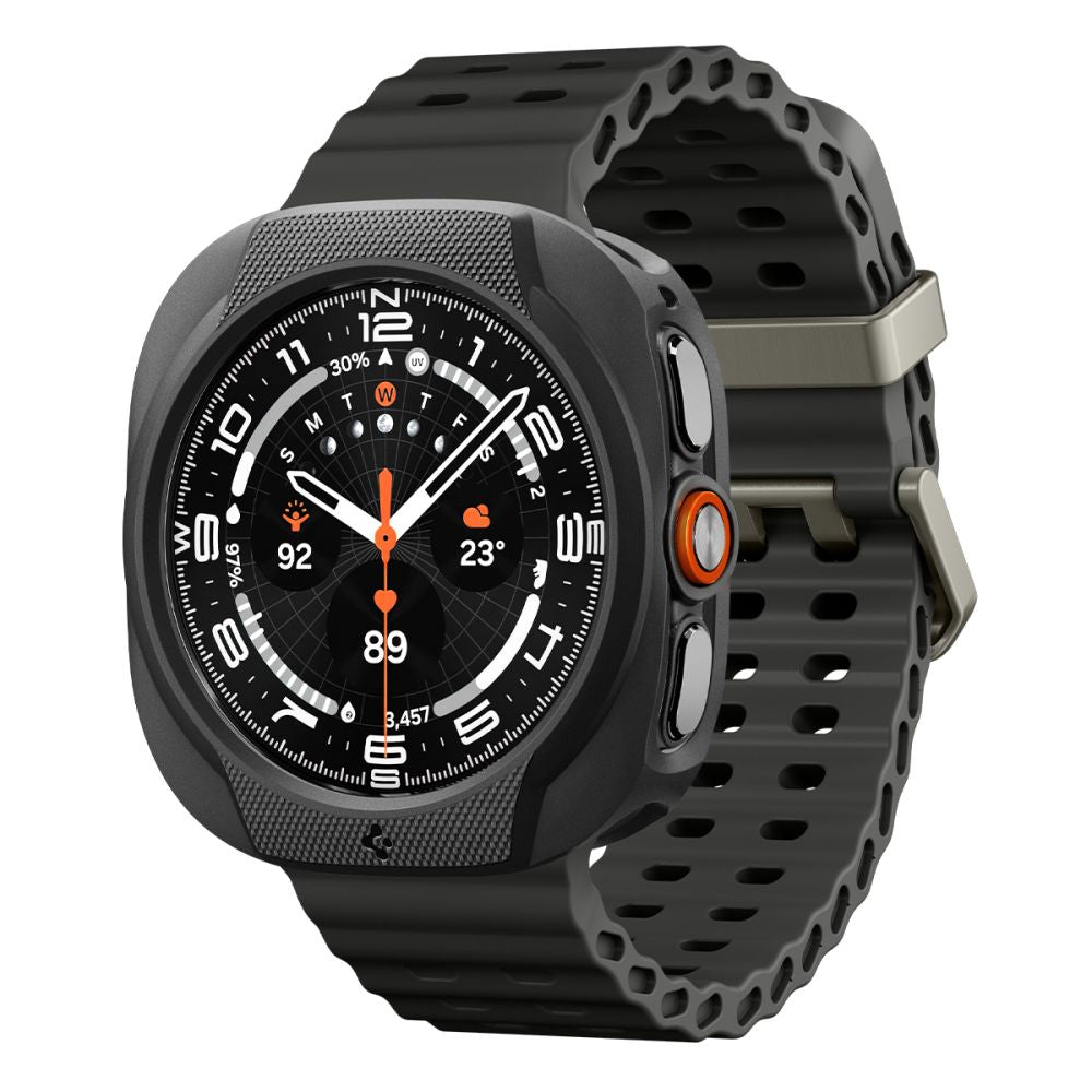 Spigen Liquid Air dėklas Samsung Galaxy Watch Ultra 47 mm - juodas -- Samsung Galaxy Watch Ultra (47mm)