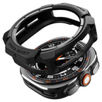 Spigen Rugged Armor dėklas Samsung Galaxy Watch Ultra 47mm - matinis juodas -- Samsung Galaxy Watch Ultra (47mm)