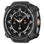 Spigen Rugged Armor dėklas Samsung Galaxy Watch Ultra 47mm - matinis juodas -- Samsung Galaxy Watch Ultra (47mm)